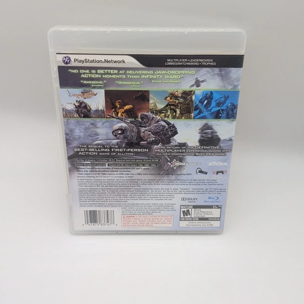 Call of Duty Modern Warfare 2 PlayStation 3 PS3 Game CIB
